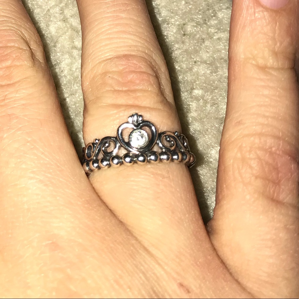 PANDORA PRINCESS RING SZ 4.5